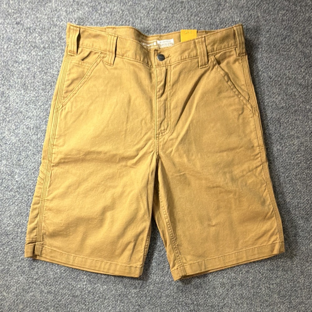 Carhartt Men's Carpenter Shorts, Size 32, Beige, Relaxed Fit, Workwear